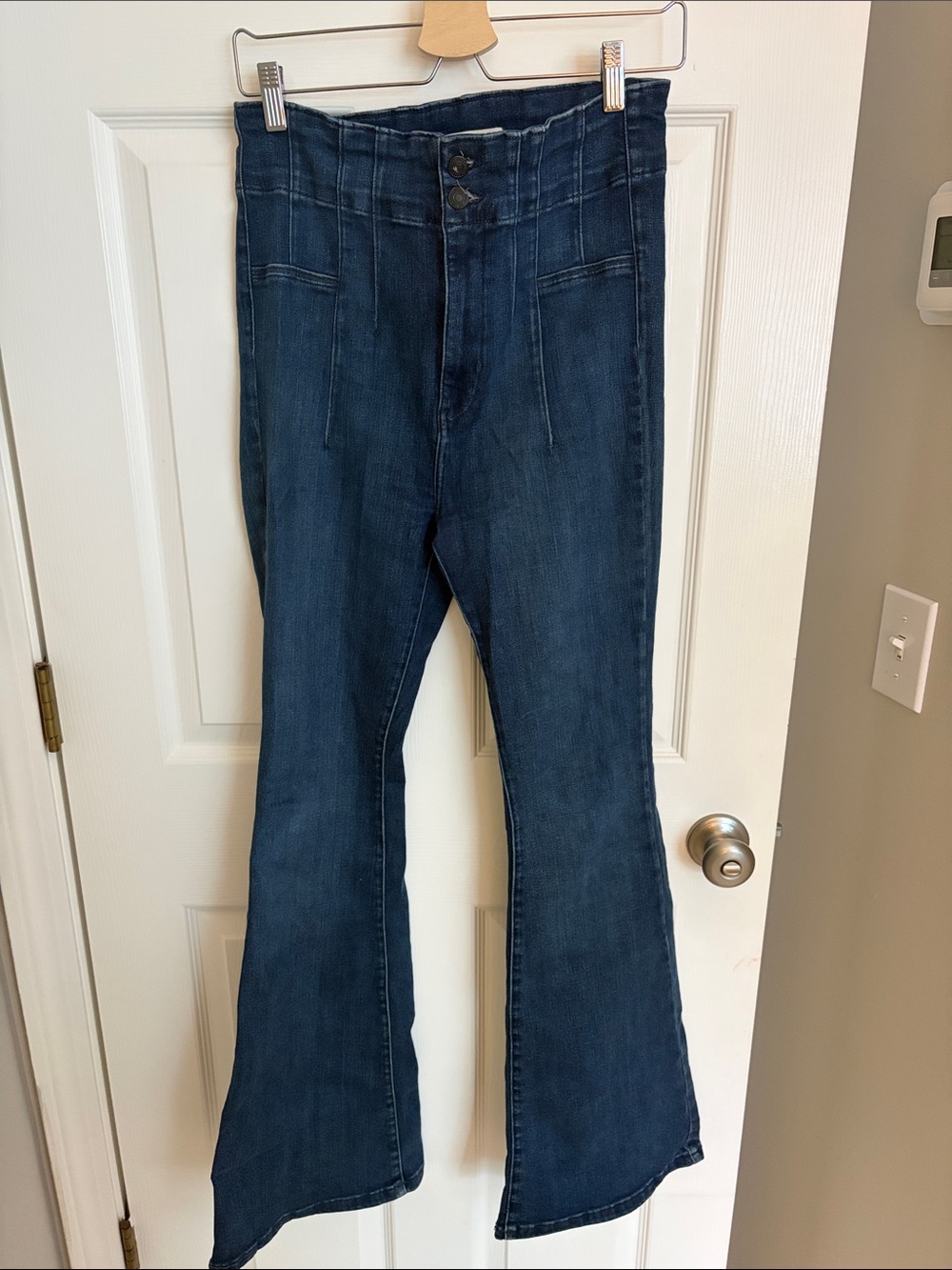 Free People Indigo High-Rise Flare Jeans